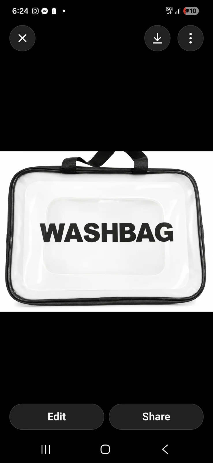 Wash bags set of 3